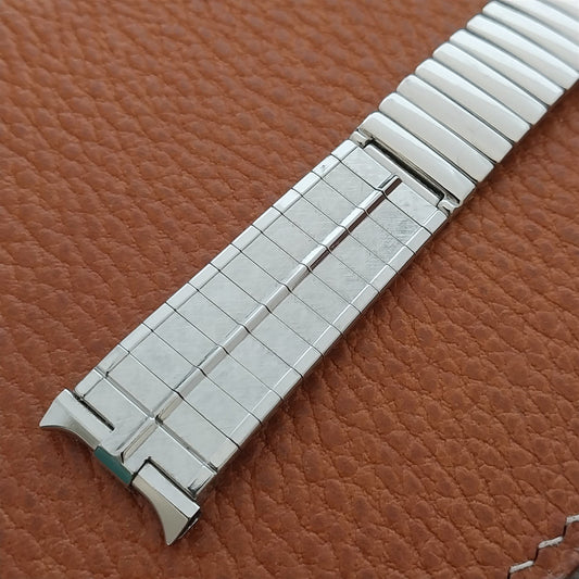 1960s Vintage Watch Band Unused 5/8" 11/16" 3/4" JB Champion USA Stainless Steel
