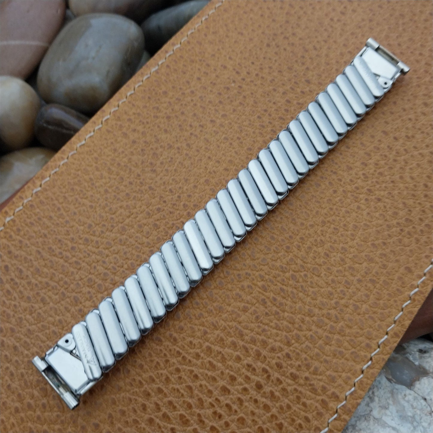 1950s Vintage White Gold-Filled Classic Stretch JB Champion Unused Watch Band