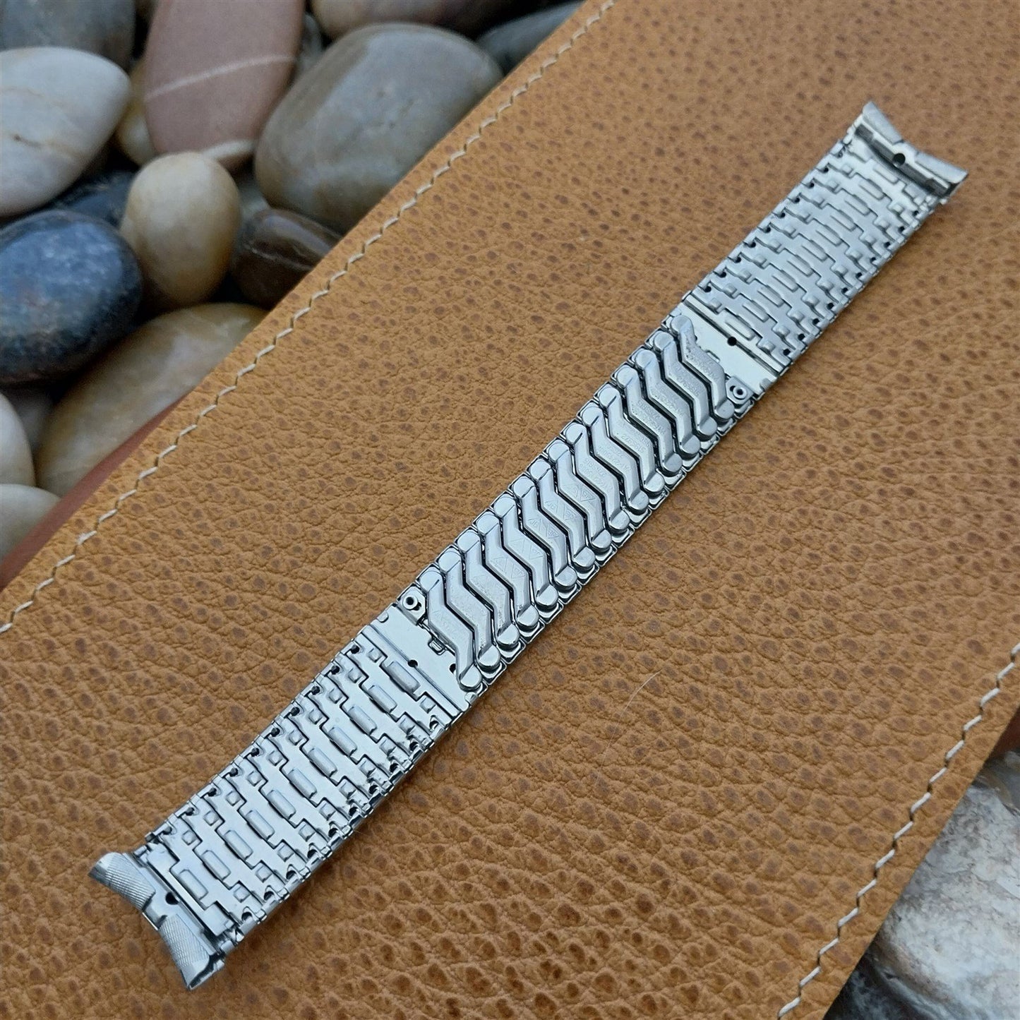 17.2mm Stainless Steel JB Champion USA nos 1960s New Old Vintage Watch Band