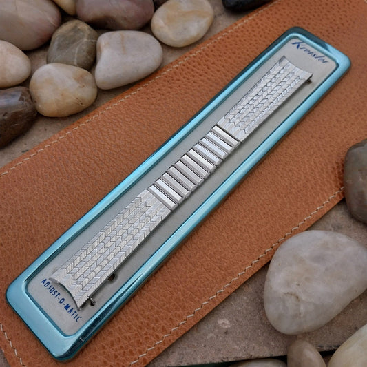 Vintage 17.2mm White Gold-Filled Kreisler Classic Unused NOS 1960s Watch Band