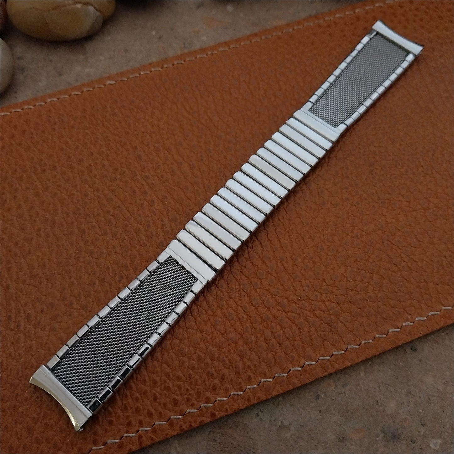 Vintage 17.2mm 1960s Stainless Steel Mesh Classic JB Champion Unused Watch Band