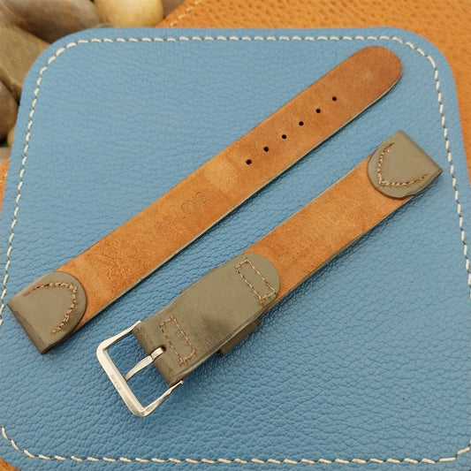 A-11 Elgin Buckle & Long 16mm Shell Cordovan Unused 1950s Vintage Watch Band