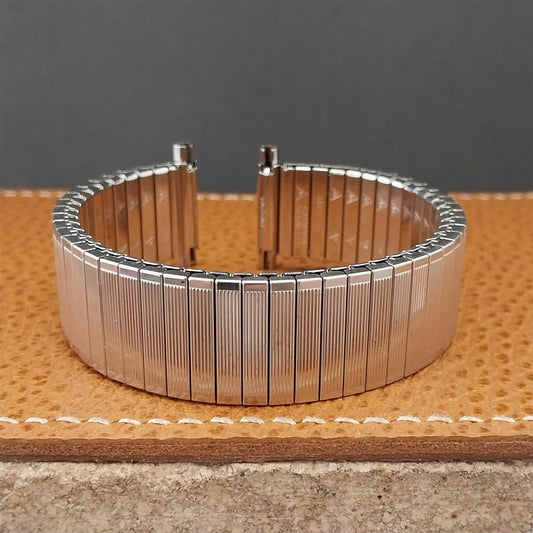 19mm 20mm 22mm Vintage JB Champion Long Stainless Steel Unused 1970s Watch Band