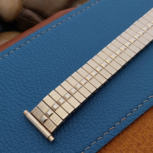 Bear Japan 16mm-20mm nos BearFlex Gold RGP 1970s Vintage Watch Band