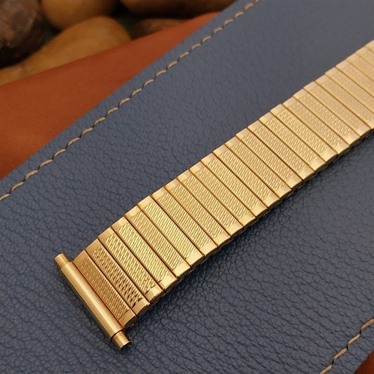 nos 1970s Vintage Watch Band 19mm 20mm 22mm JB Champion Gold RGP Expansion