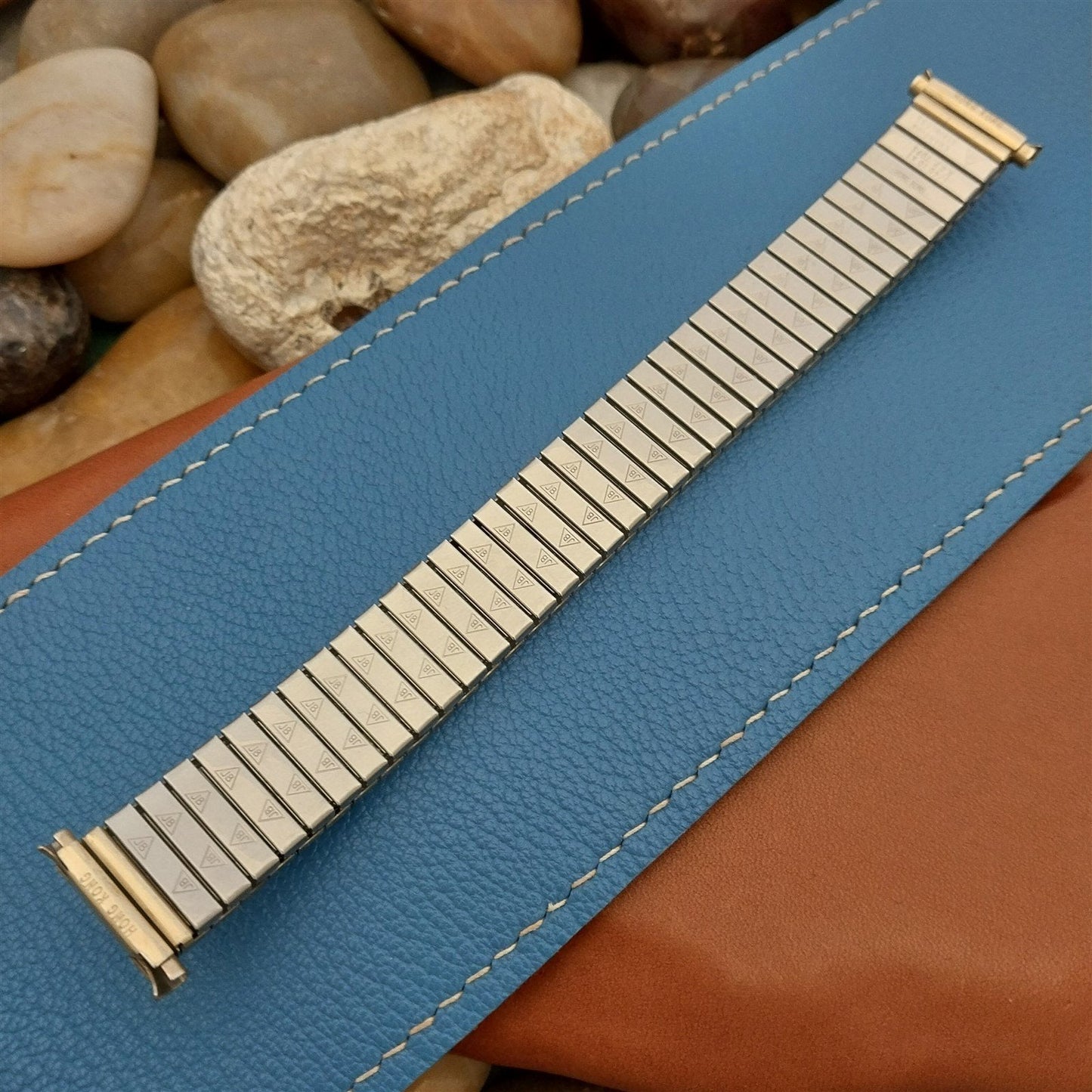 18mm 19mm 20mm 1970s JB Champion Gold RGP Stretch Expansion Vintage Watch Band