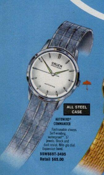 1960s Gruen Commander Stainless Steel Baldwin nos Vintage Watch Band