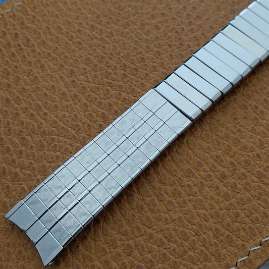 1960s Gruen Commander Stainless Steel Baldwin nos Vintage Watch Band