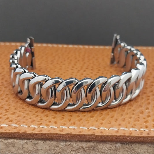 1950s Vintage 19mm 18mm 16mm Stainless Steel Classic Gemex Adventurer Watch Band