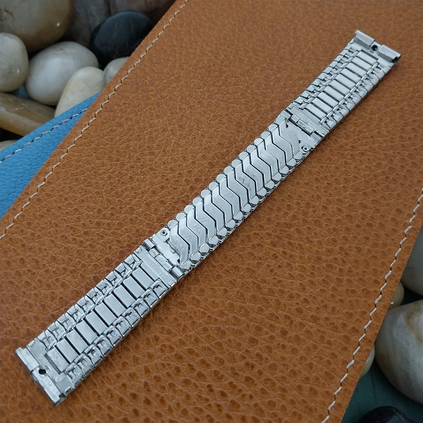 Vintage 17.2mm 10k White Gold-Filled JB Champion Classic Unused 1960s Watch Band