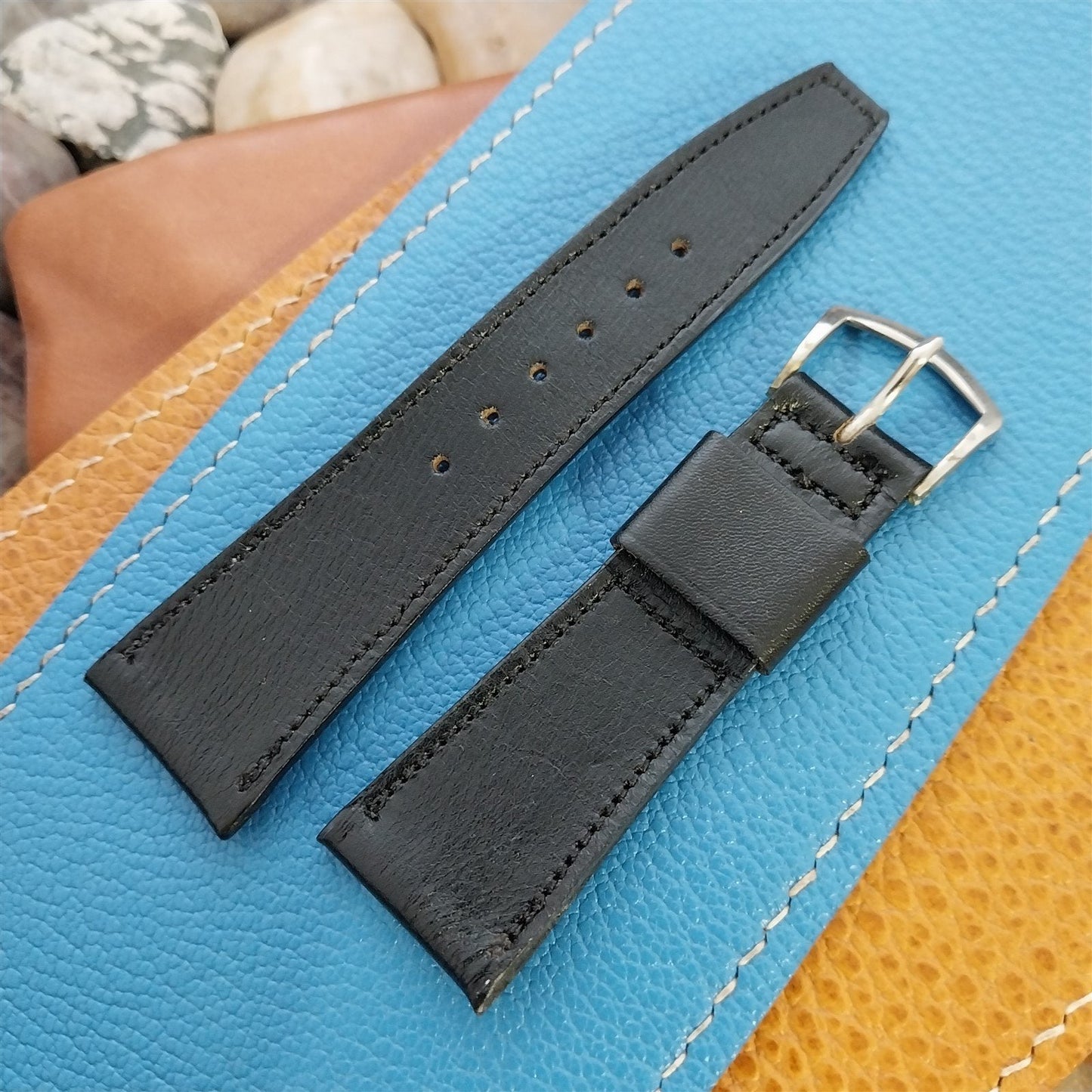 21mm Gemex USA Short Calfskin Unused nos 1960s-1970s Vintage Watch Band