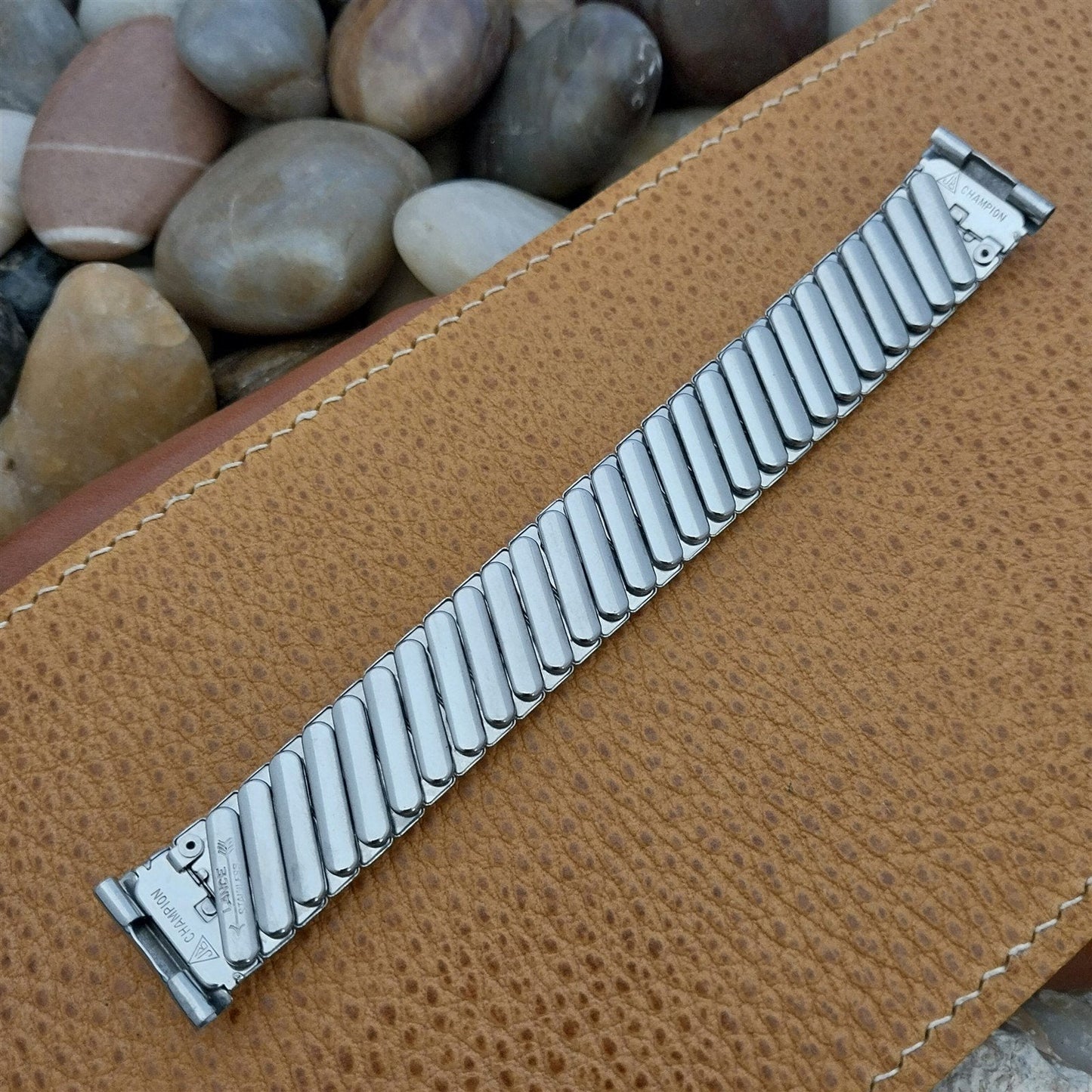 1950s 19mm 18mm JB Champion USA Stainless Steel Unused nos Vintage Watch Band