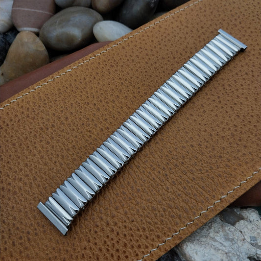 1960s 3/4" 19mm JB Champion USA Stainless Steel Old-Stock Vintage Watch Band