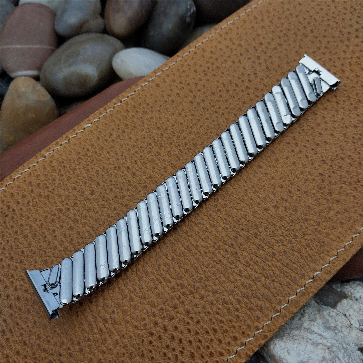 1960s 3/4" 19mm JB Champion USA Stainless Steel Old-Stock Vintage Watch Band