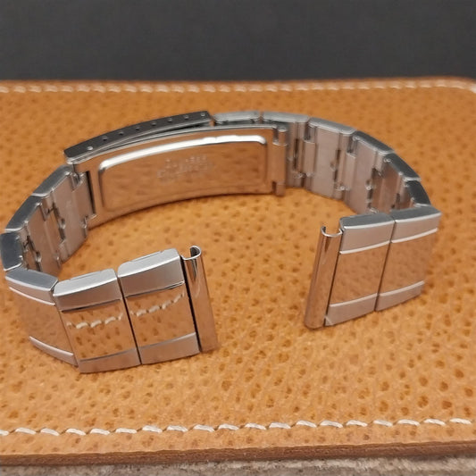 Vintage 20mm Duchess Thick Stainless Steel Classic nos Unused 1970s Watch Band