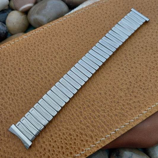 18mm 19mm Baldwin Stainless Steel Expansion nos 1960s Vintage Watch Band