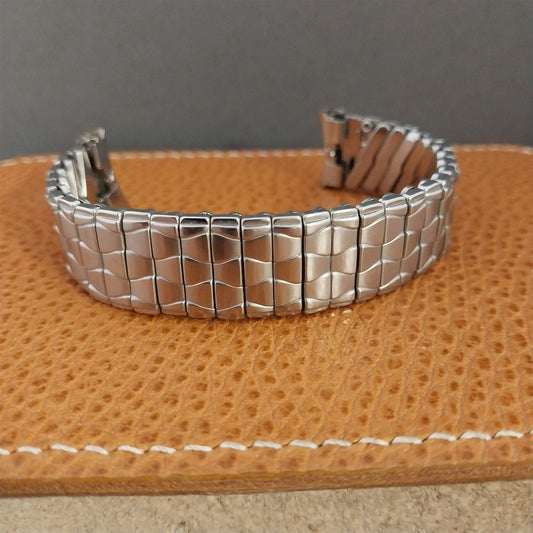 Vintage 17mm 16mm Baldwin Stainless Steel Classic Stretch Unused Watch Band