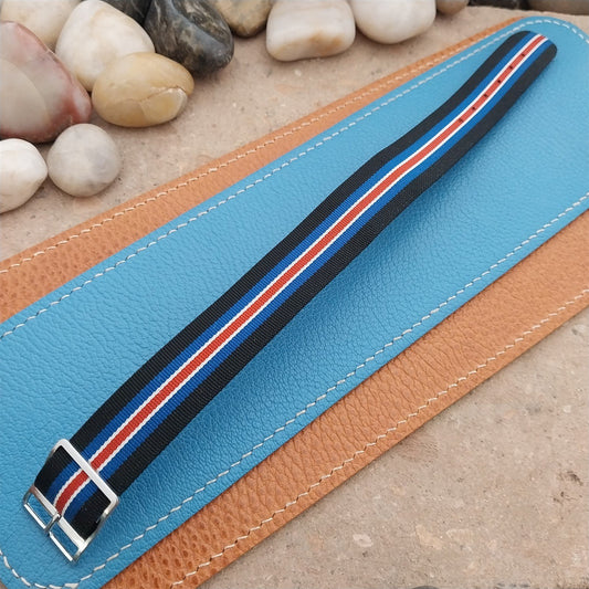 Vintage 18mm Perlon 60s Reversible Unused Classic Single Pass Field Watch Strap