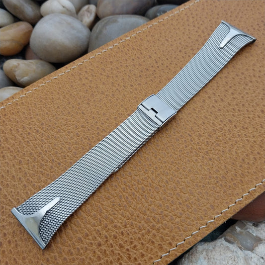 22mm JB Champion Stainless Steel Mesh nos 1960s Vintage Watch Band