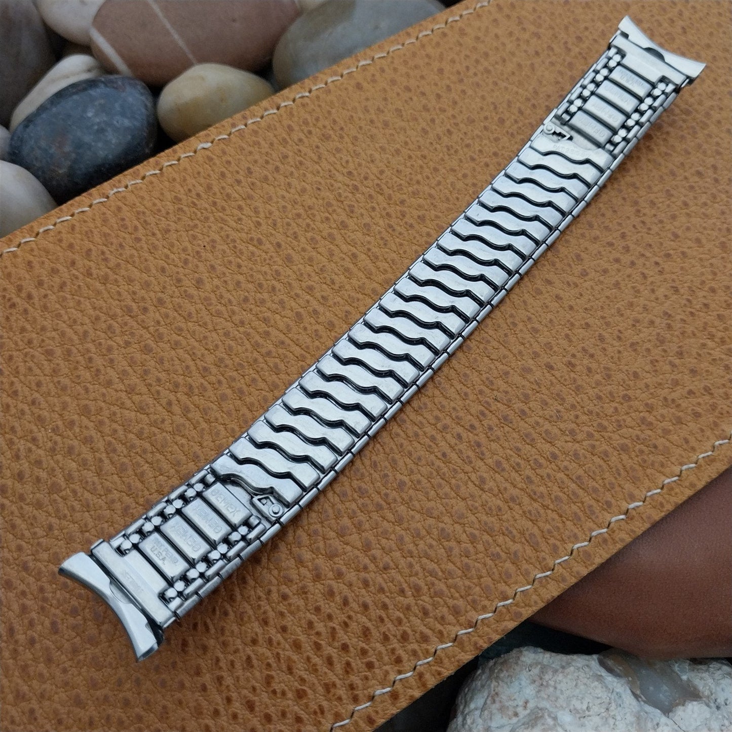19mm 18mm Stainless Steel Expansion Classic Gemex USA 1950s Vintage Watch Band