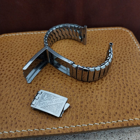 19mm 18mm 16mm Foto-Album 1950s Vintage Watch Band Gemex 1950s Stainless Steel