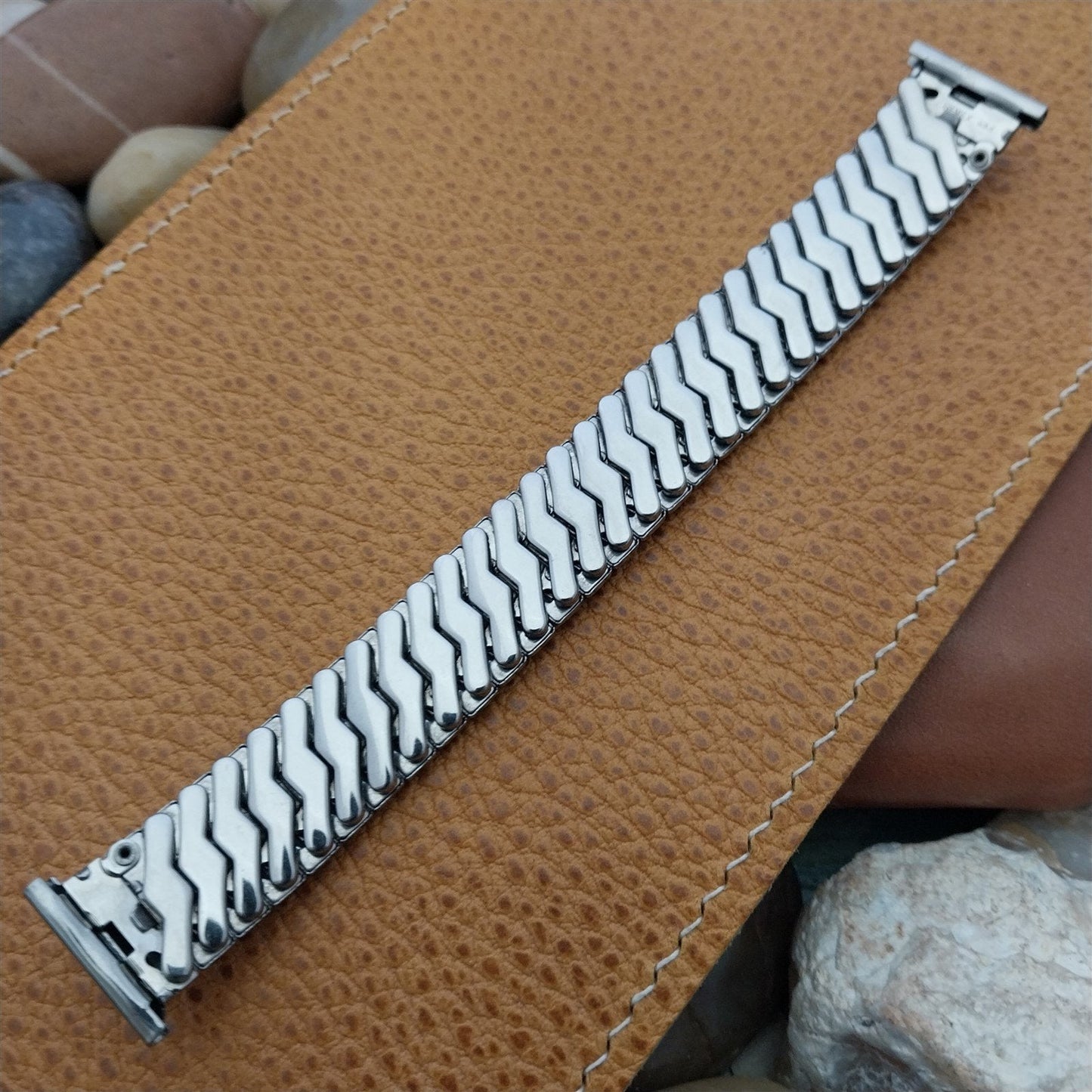 Gemex 16mm 18mm 19mm Stainless Steel Expansion Unused 1950s Vintage Watch Band