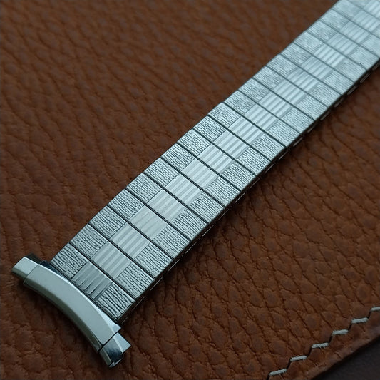 Bulova 1970s Vintage 16mm 18mm 20mm Stainless Classic Stretch NOS Watch Band