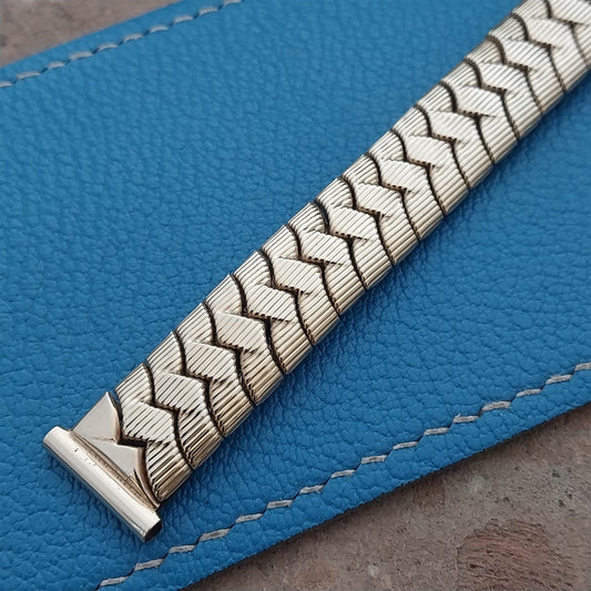 Vintage 5/8" Crusader USA Yellow Gold-Filled Classic nos 1940s Unused Watch Band