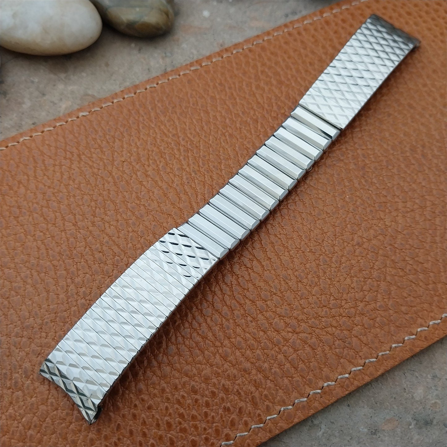 Gruen Calendar Alarm OEM Kreisler Stainless Steel Unused 60s Vintage Watch Band