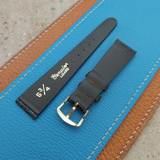 18mm Mormac Short Lizard NOS 1970s Vintage Watch Strap