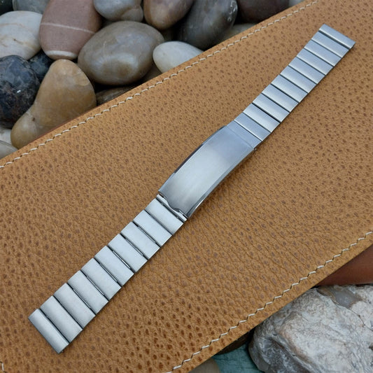 17.2mm JB Champion USA Stainless Steel 1960s-1970s nos Vintage Watch Band