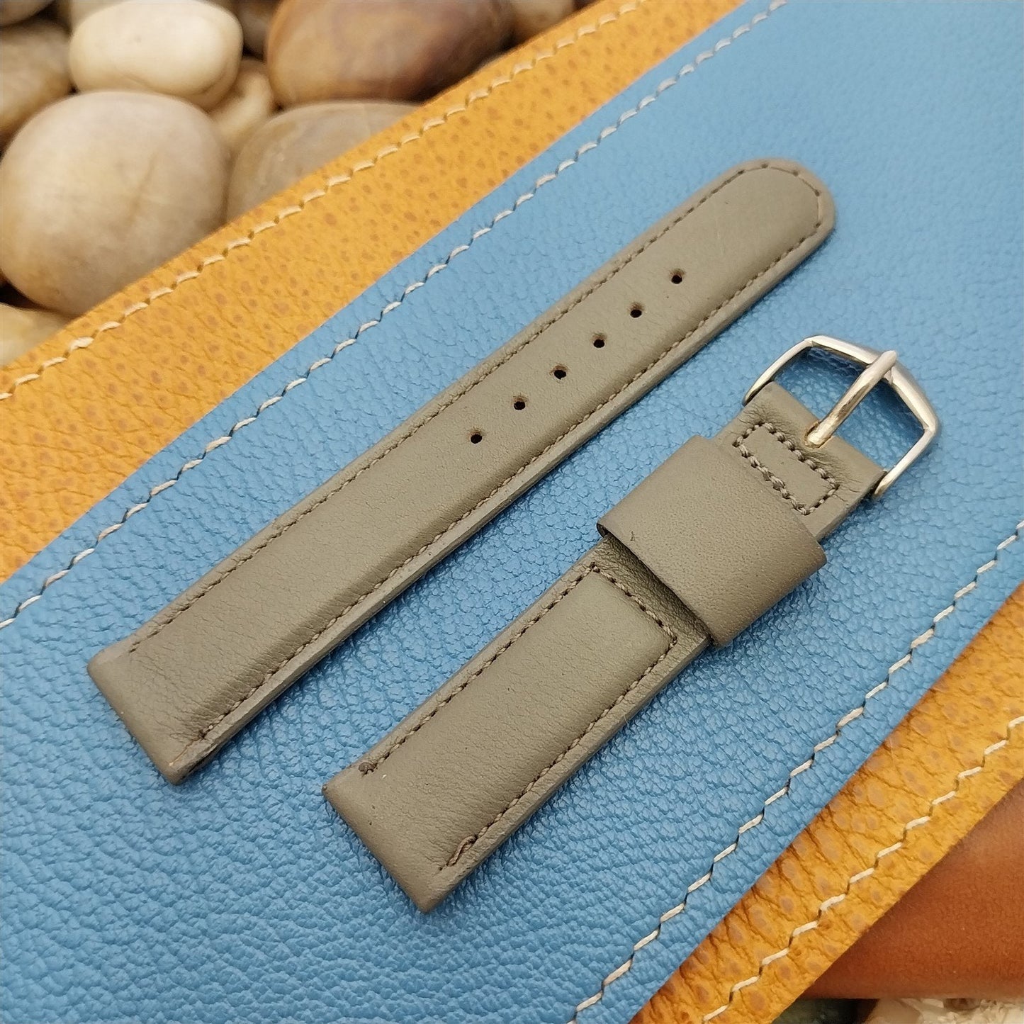 5/8" JB Champion USA Short Old-Stock Calf Leather Strap 1960s Vintage Watch Band