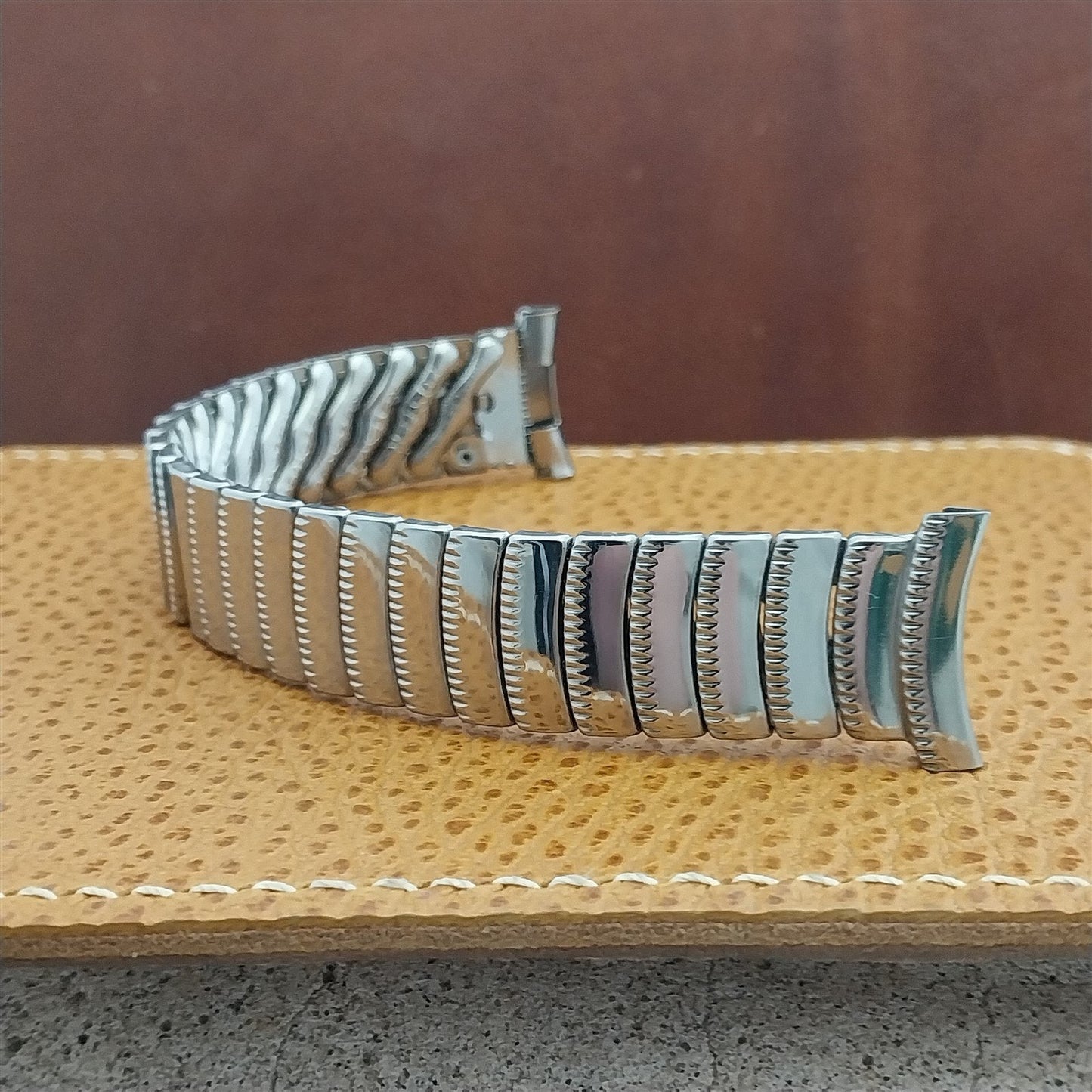 Foster 16mm 18mm 19mm Stainless Steel Expansion Unused 1950s Vintage Watch Band