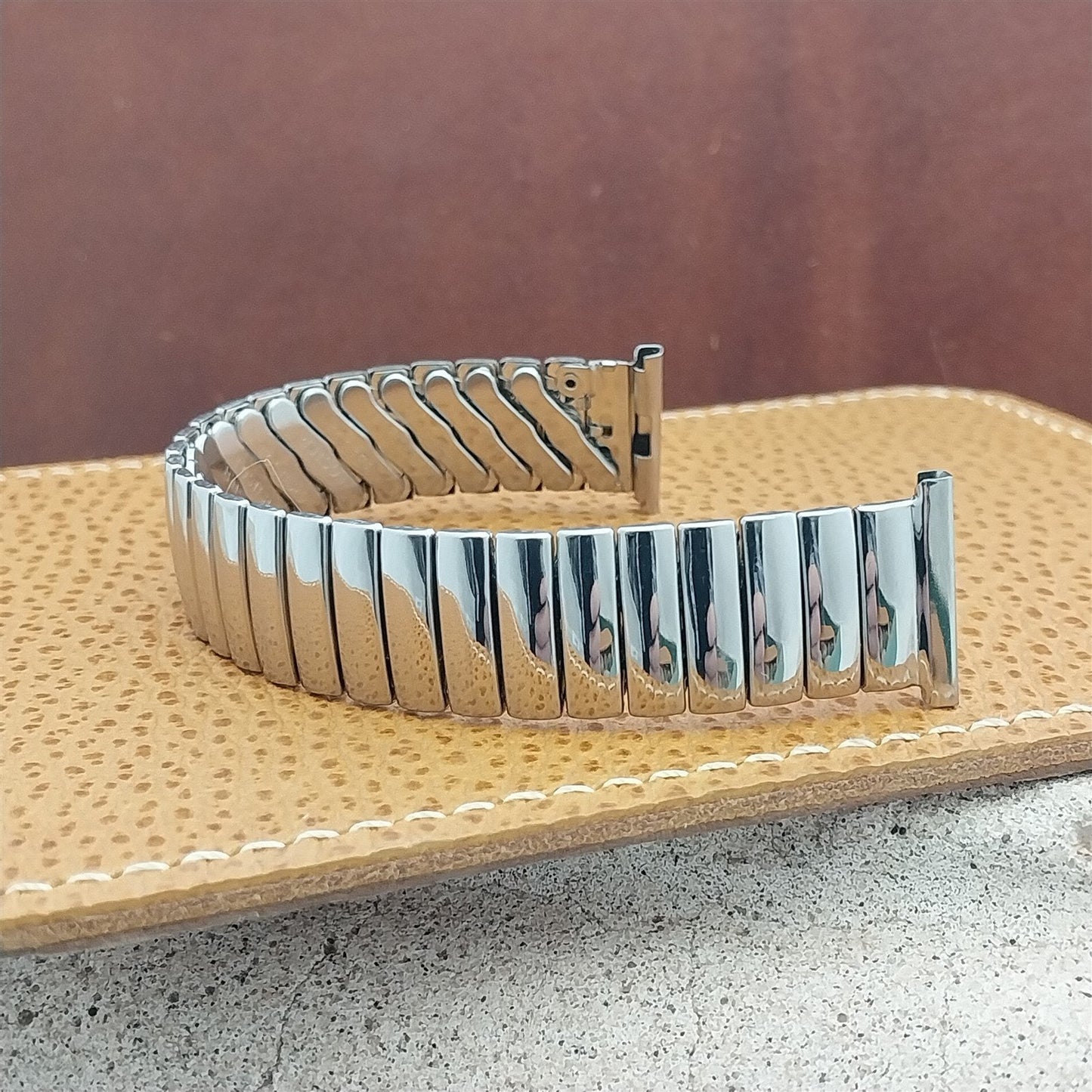 3/4" Stainless Steel Expansion Old-Stock Foster USA 1960s Vintage Watch Band