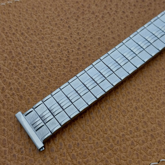 16mm 18mm 19mm nos Vintage Watch Band Foster USA Short Stainless Steel Expansion