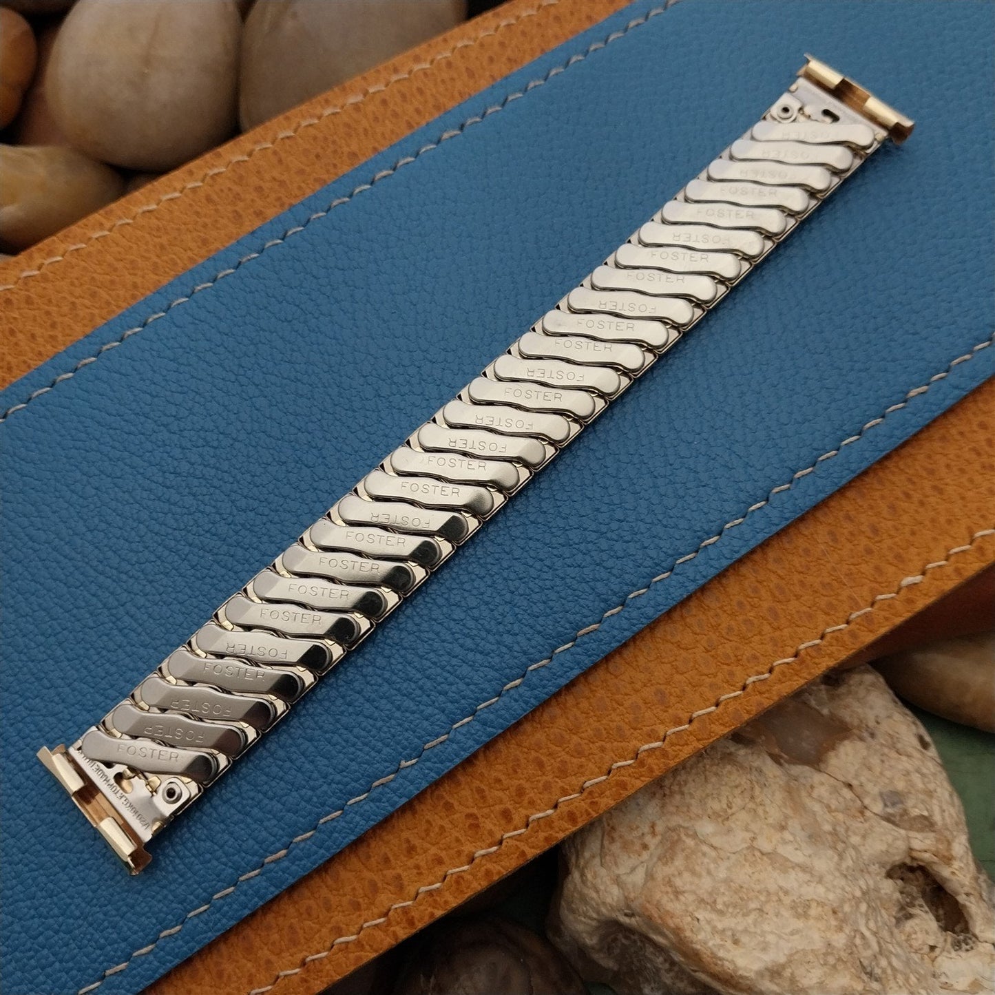 3/4" Foster USA 1950s Vintage Watch Band 10k Gold-Filled Expansion nos Old-Stock