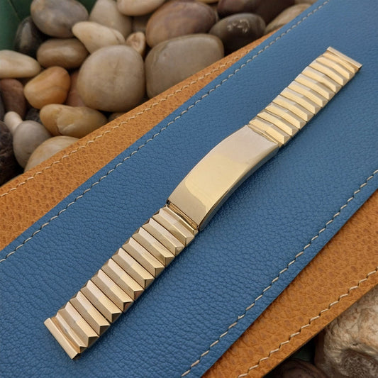 Rare 16mm 10k Gold-Filled Photo Locket Duchess USA nos 1950s Vintage Watch Band