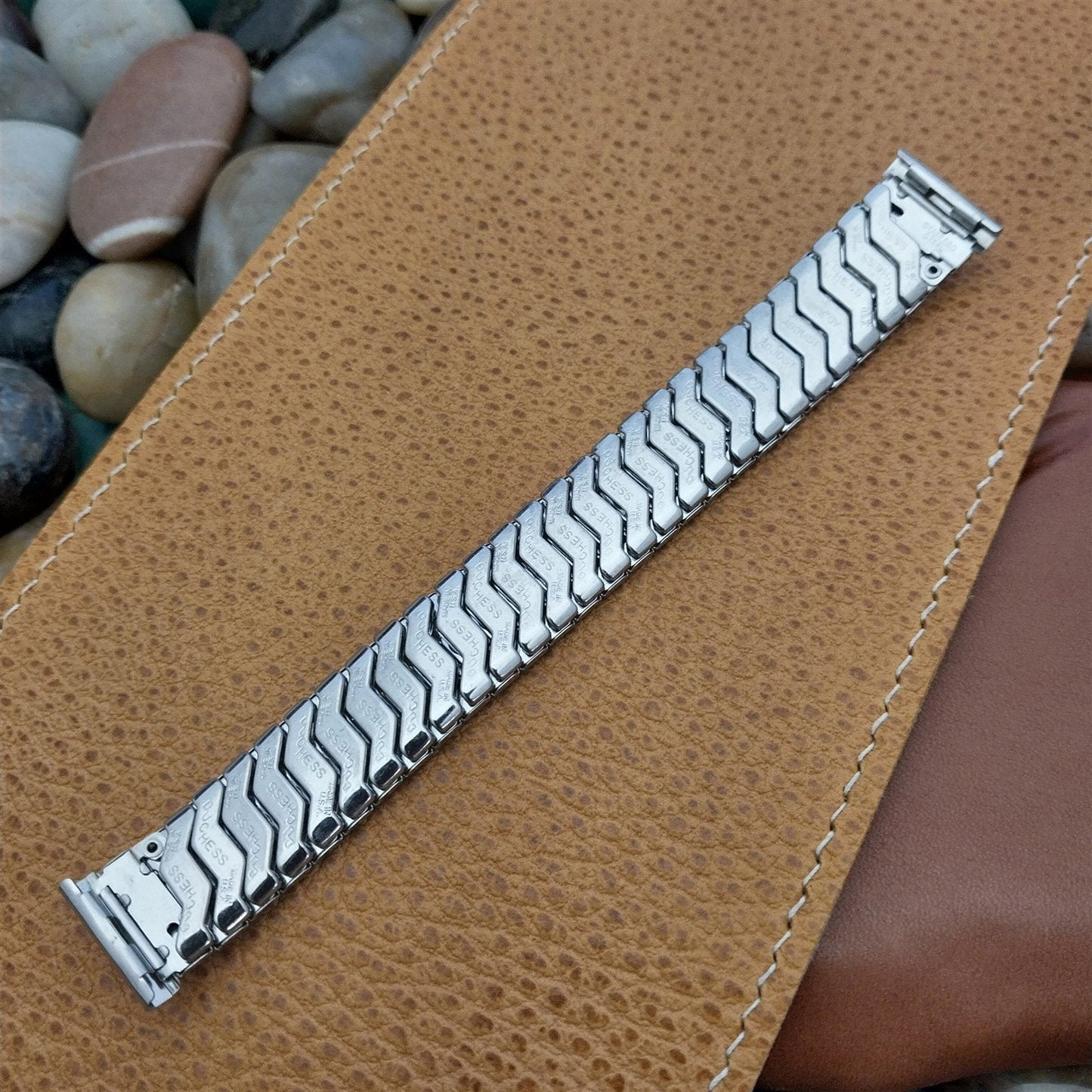 17.2mm 11/16" Duchess USA Stainless Steel Expansion nos 1950s Vintage Watch Band