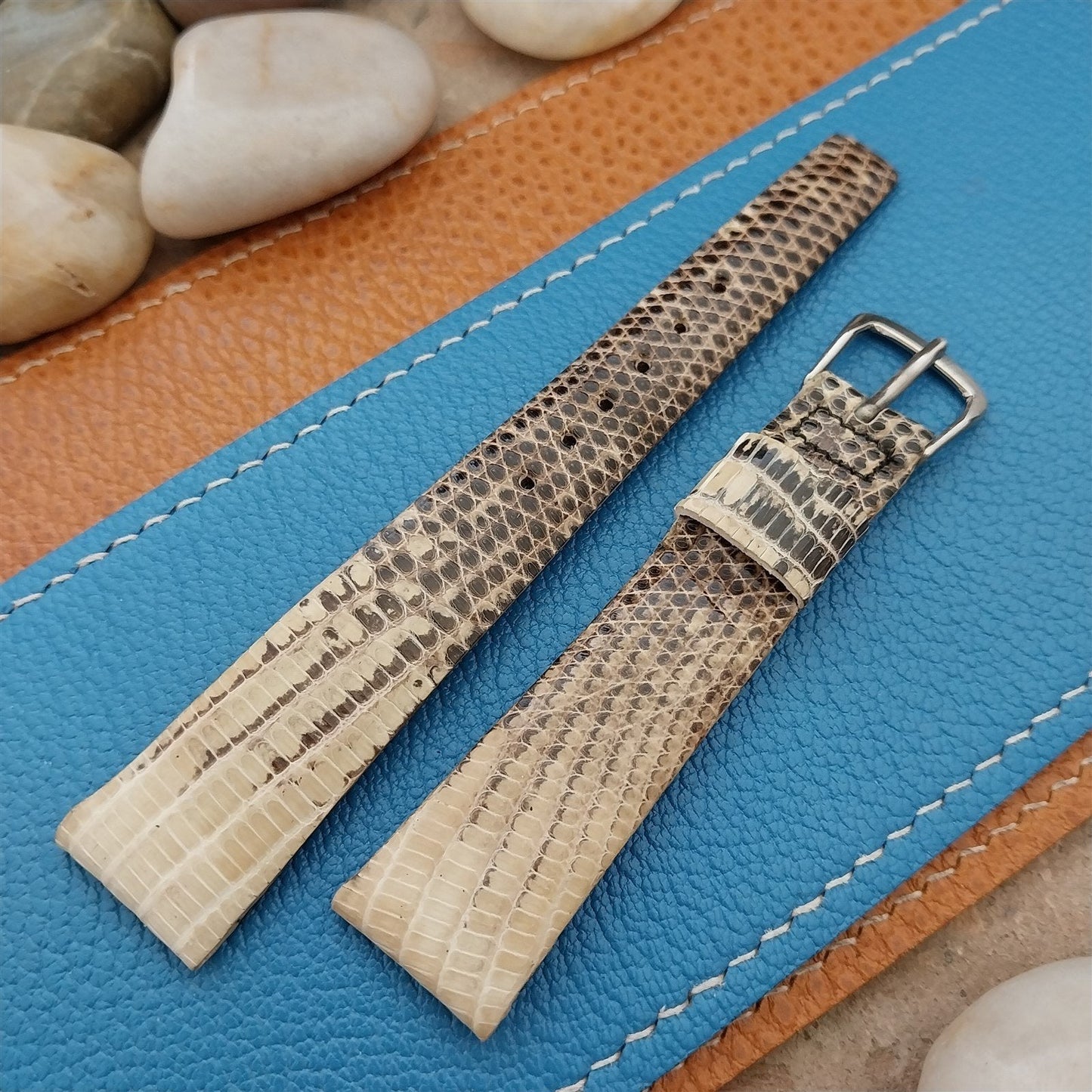 1960s Vintage 11/16" JB Champion Classic Tapered Ring Lizard Unused Watch Band