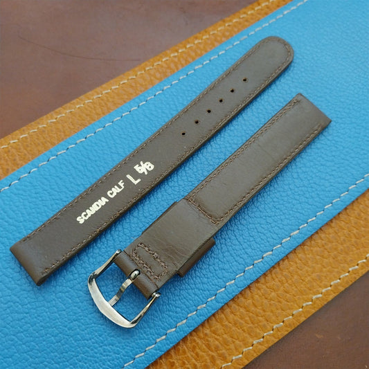15mm Mormac USA Long Scandia Calf Leather Unused nos 1970s Vintage Watch Strap
