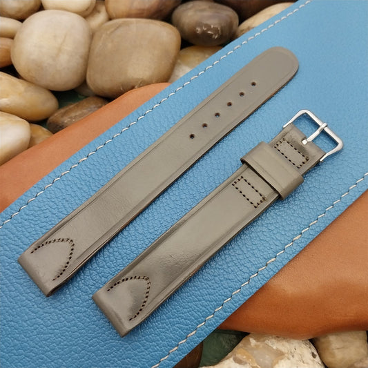 Elgin A-11 Buckle & Long Grey Shell Cordovan Unused nos 1950s Vintage Watch Band
