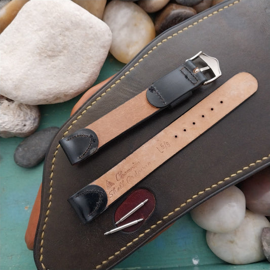 16mm 5/8" JB Champion USA Long Old-Stock Shell Cordovan Unused 1950s Watch Band