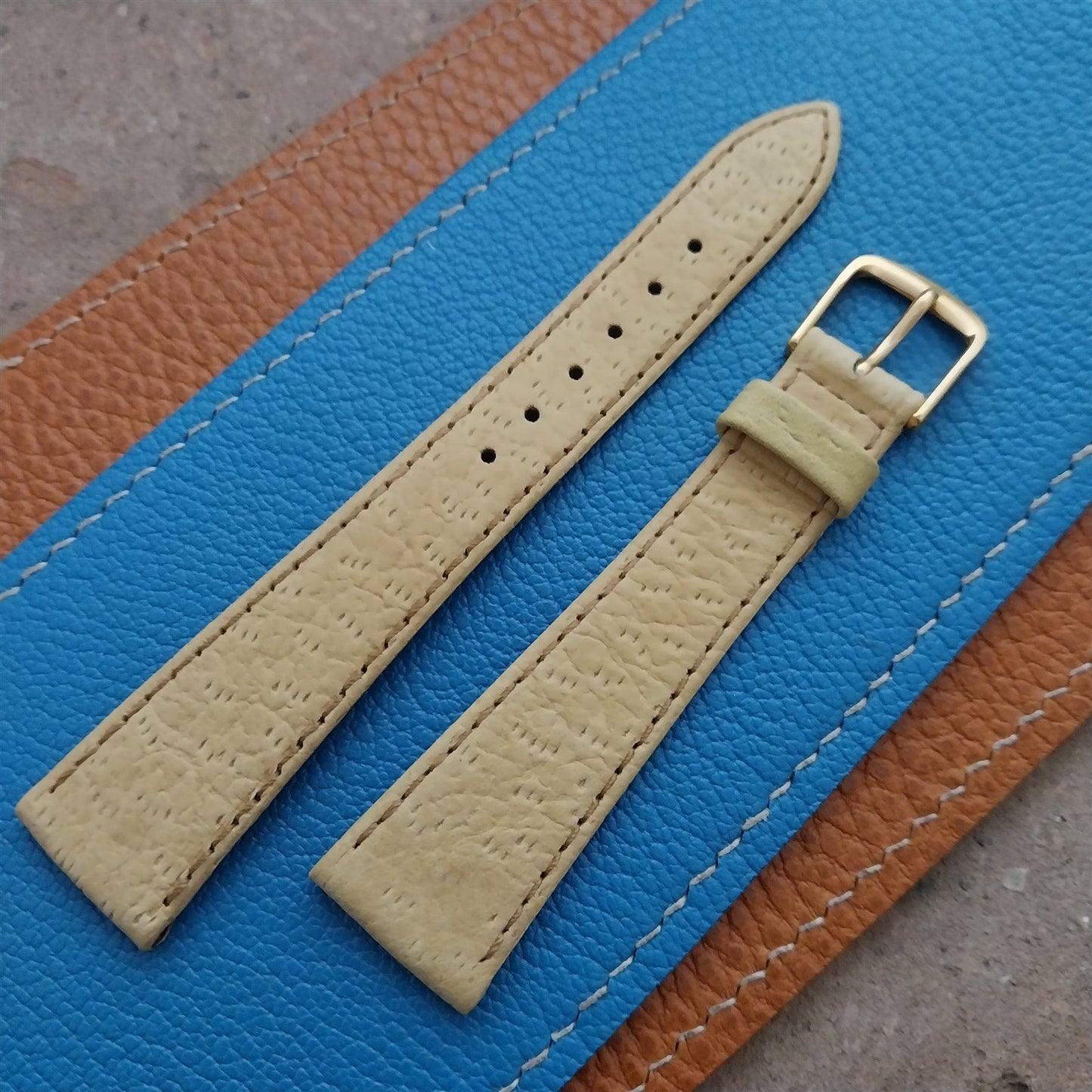 Vintage 19mm Speidel German Boar Grain Classic Tapered 19/14 Unused Watch Band