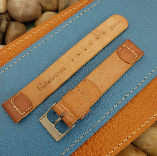 Vintage Binson Shell Cordovan 5/8" Unused Classic 1950s Watch Band