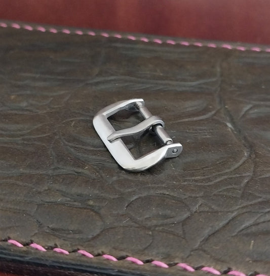 1940s-1950s 16mm 5/8" Opening Silver-Tone Unused Vintage Watch Band Buckle
