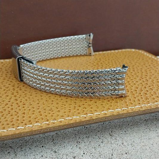 17.2mm JB Champion No 12 Stainless Steel Mesh Unused 1960s Vintage Watch Band