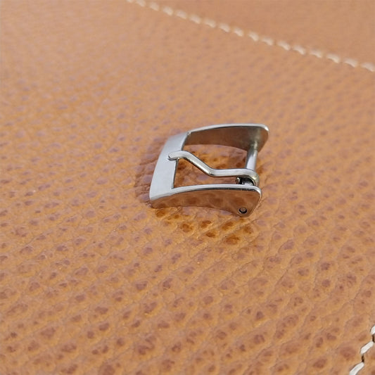 1950s Vintage 5/8" Silver-Tone Streamline Unused Classic Watch Band Buckle