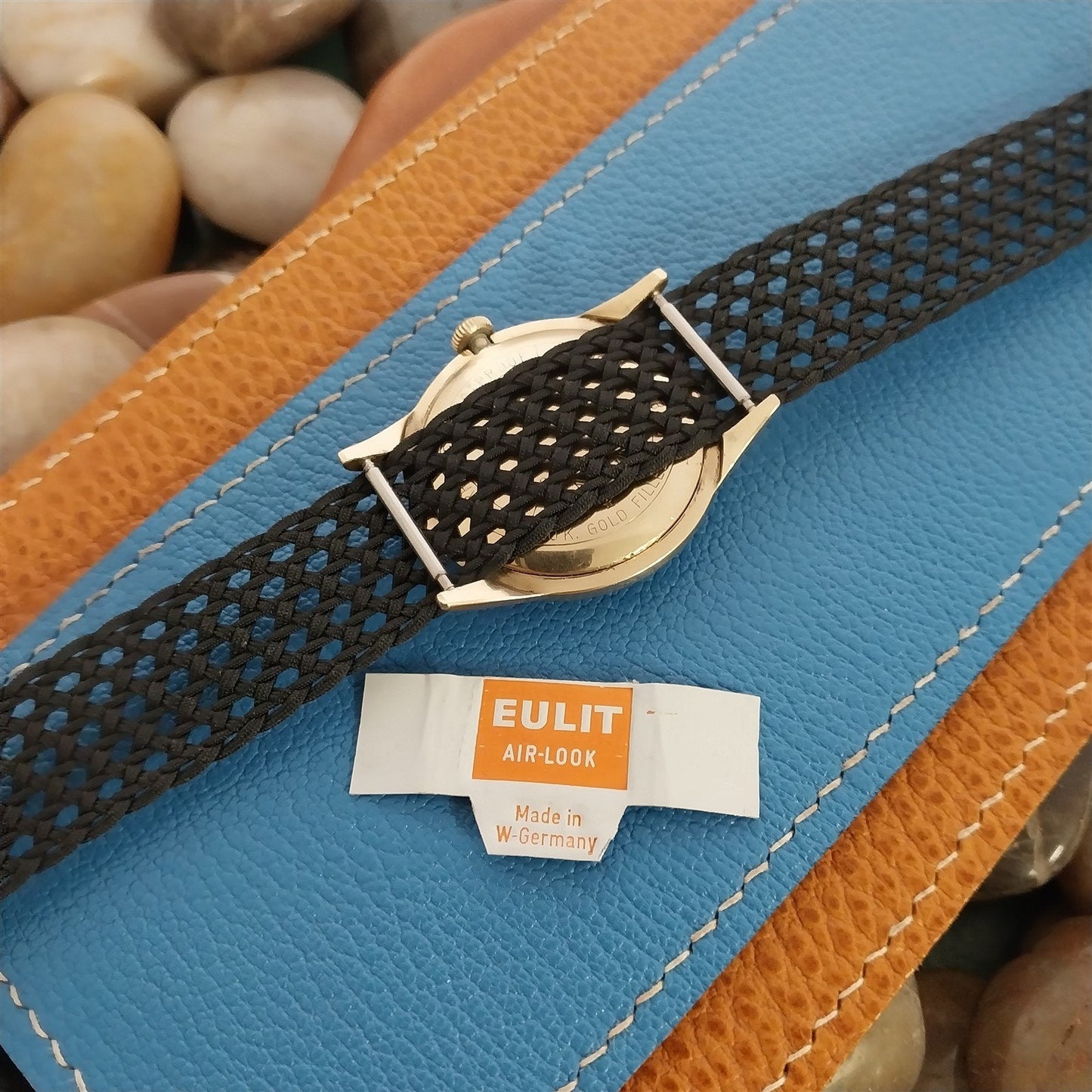 Vintage 18mm Eulit Air-Look Perlon Classic Unused Single Pass 1960s Watch Band