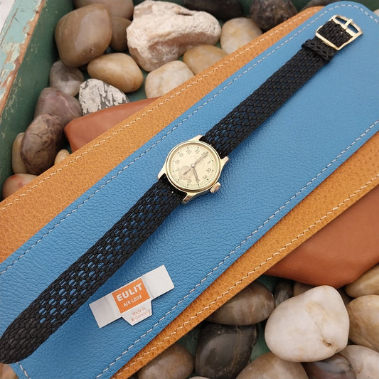 16mm Perlon Eulit Air-Look Vintage Single Pass Unused Classic 1960s Watch Band