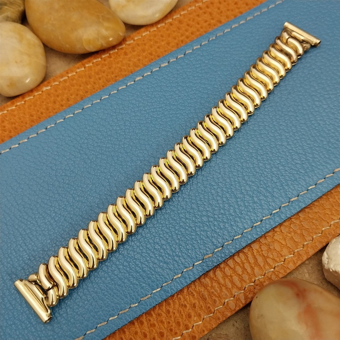 1946 5/8" Speidel USA Phoenix 10k Yellow Gold-Filled nos Vintage Watch Band